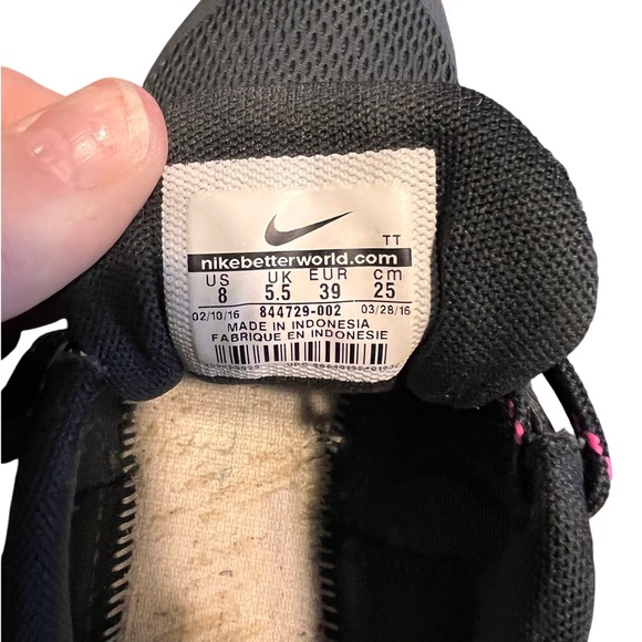 Nike Flex Experience RN 5 Womens Running Shoes Black Pink US Size 8, Athletic - Picture 8 of 10